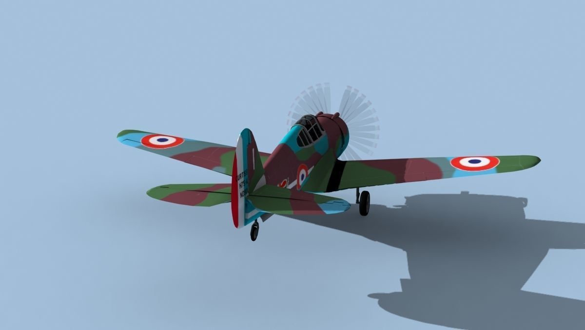 Curtiss H-75C Mohawk V11 France 3D model_6