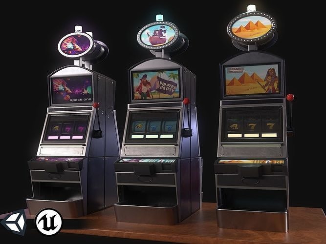 PBR Assets - Casino Machines Low-poly 3D model