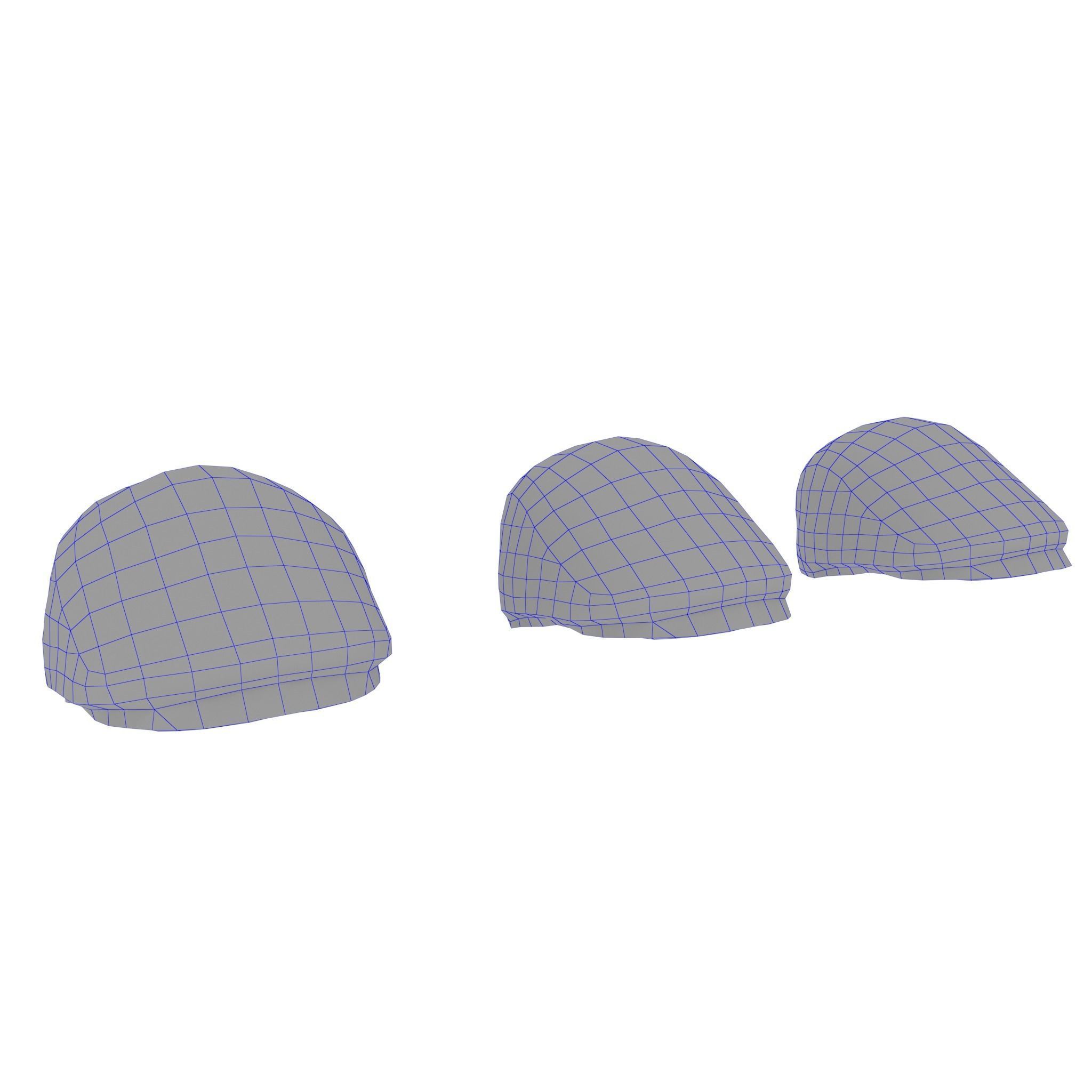 Army Hat Low-poly 3D model_15