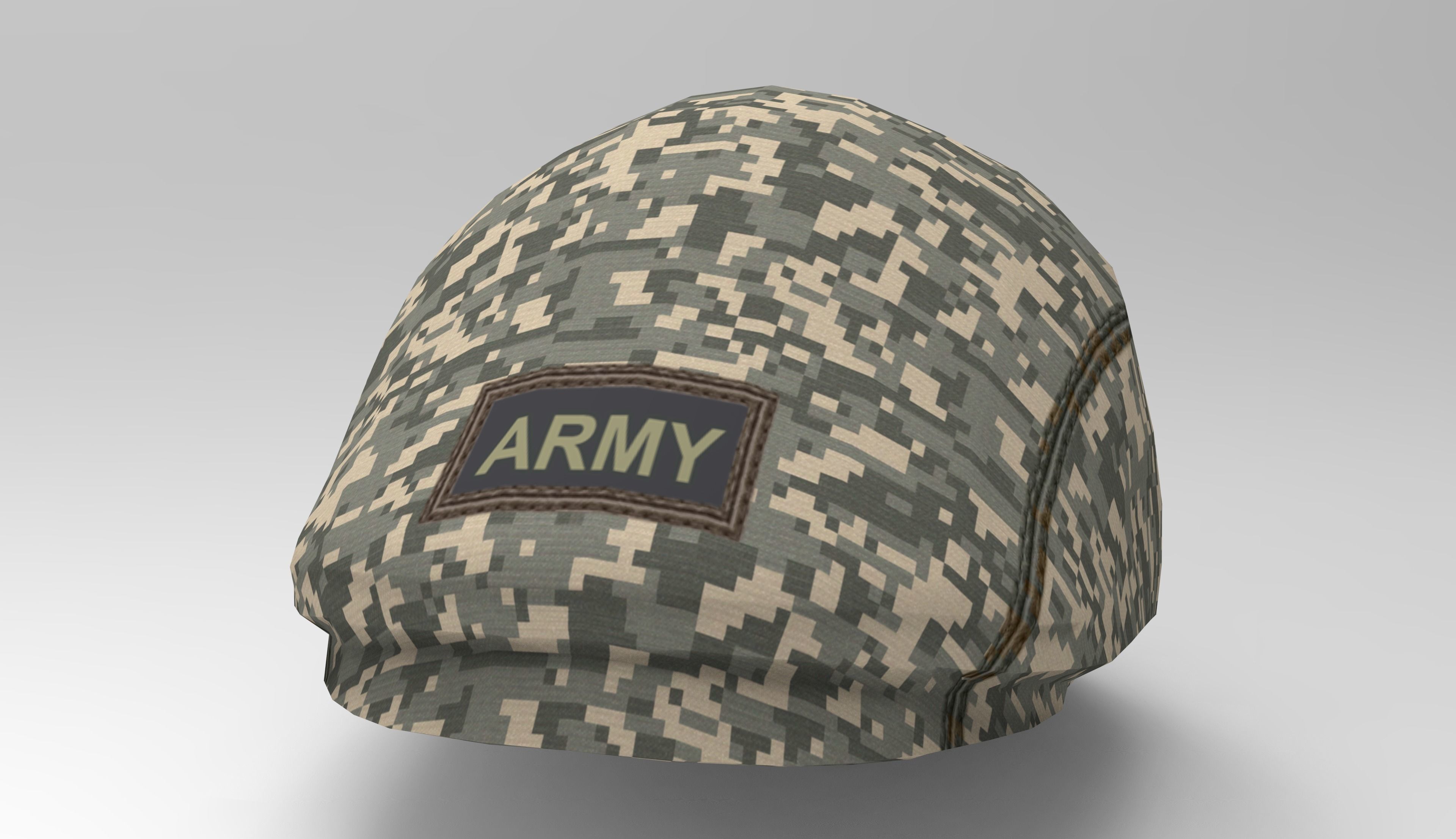 Army Hat Low-poly 3D model_5