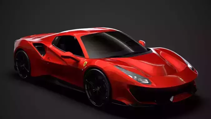 Ferrari Spider 488 Pista 2020 3D model
