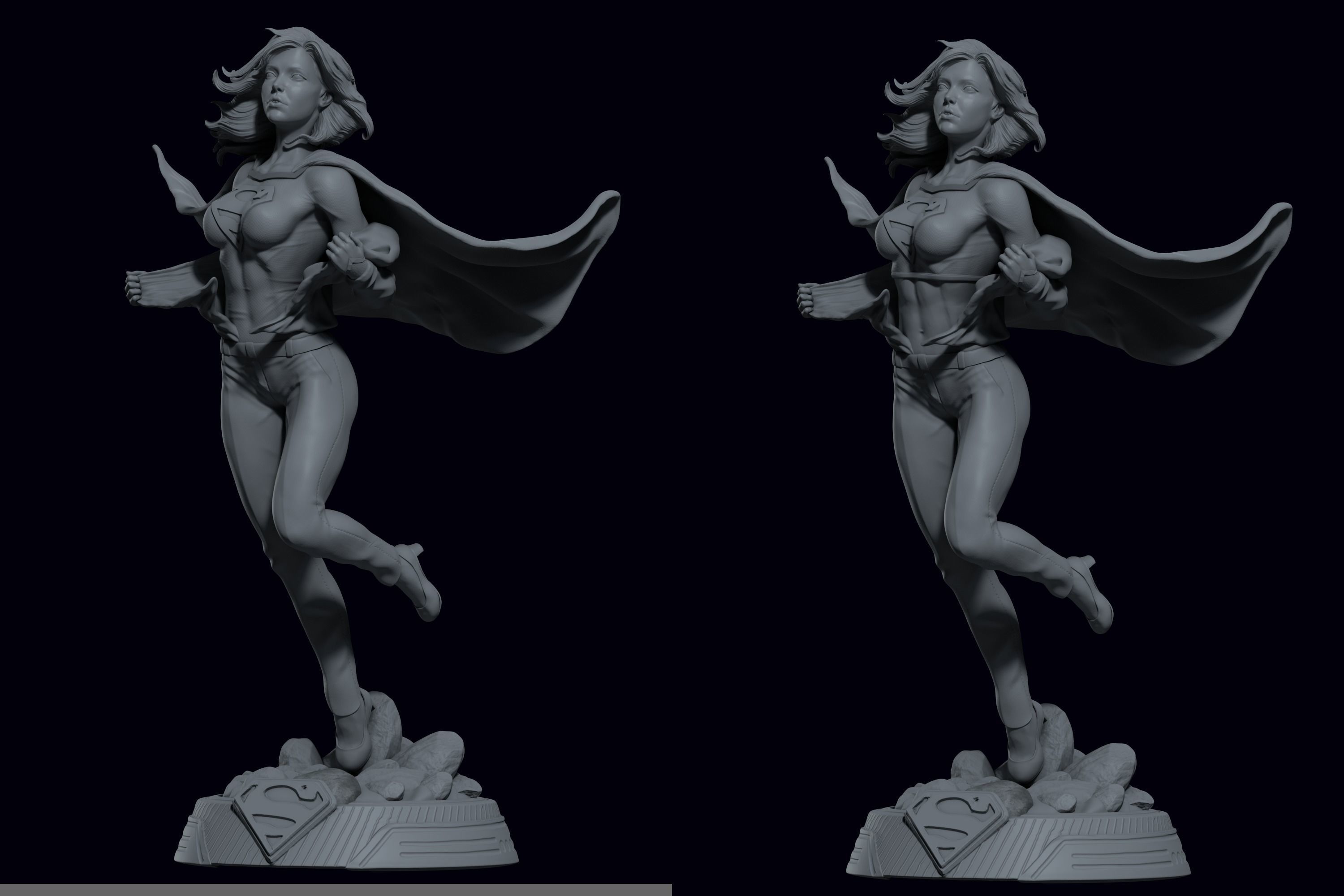 Supergirl 3D PRINT 3D print model_14