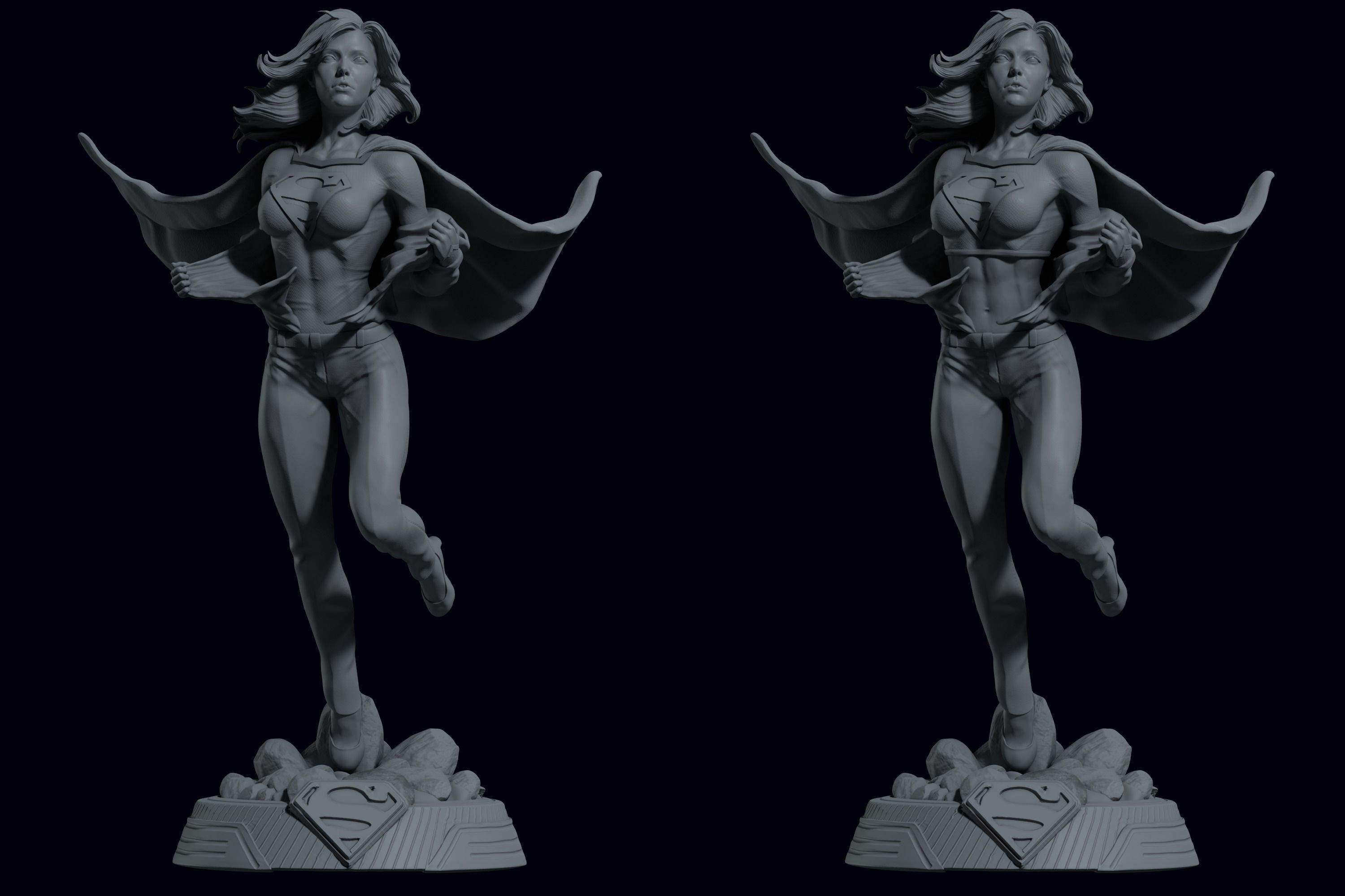 Supergirl 3D PRINT 3D print model_13