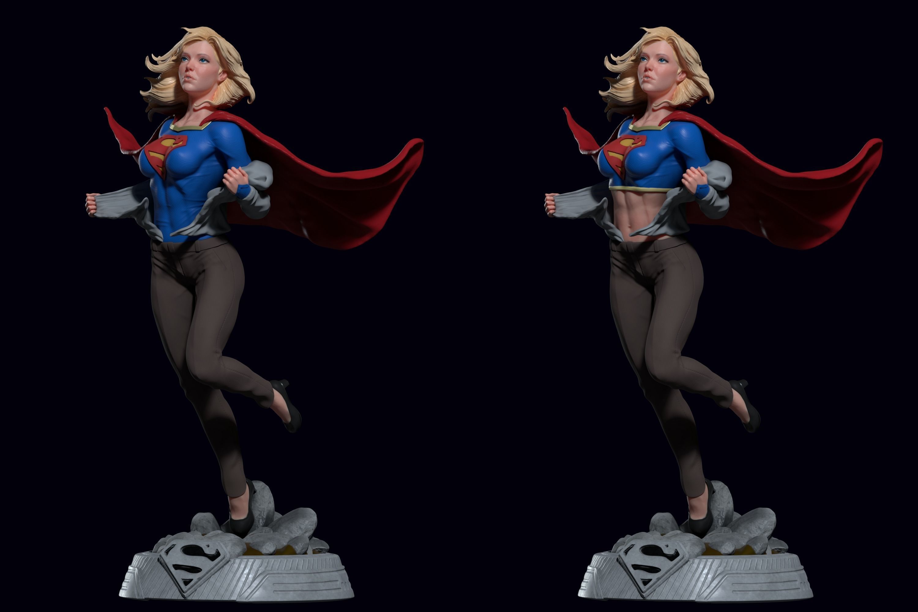 Supergirl 3D PRINT 3D print model_3