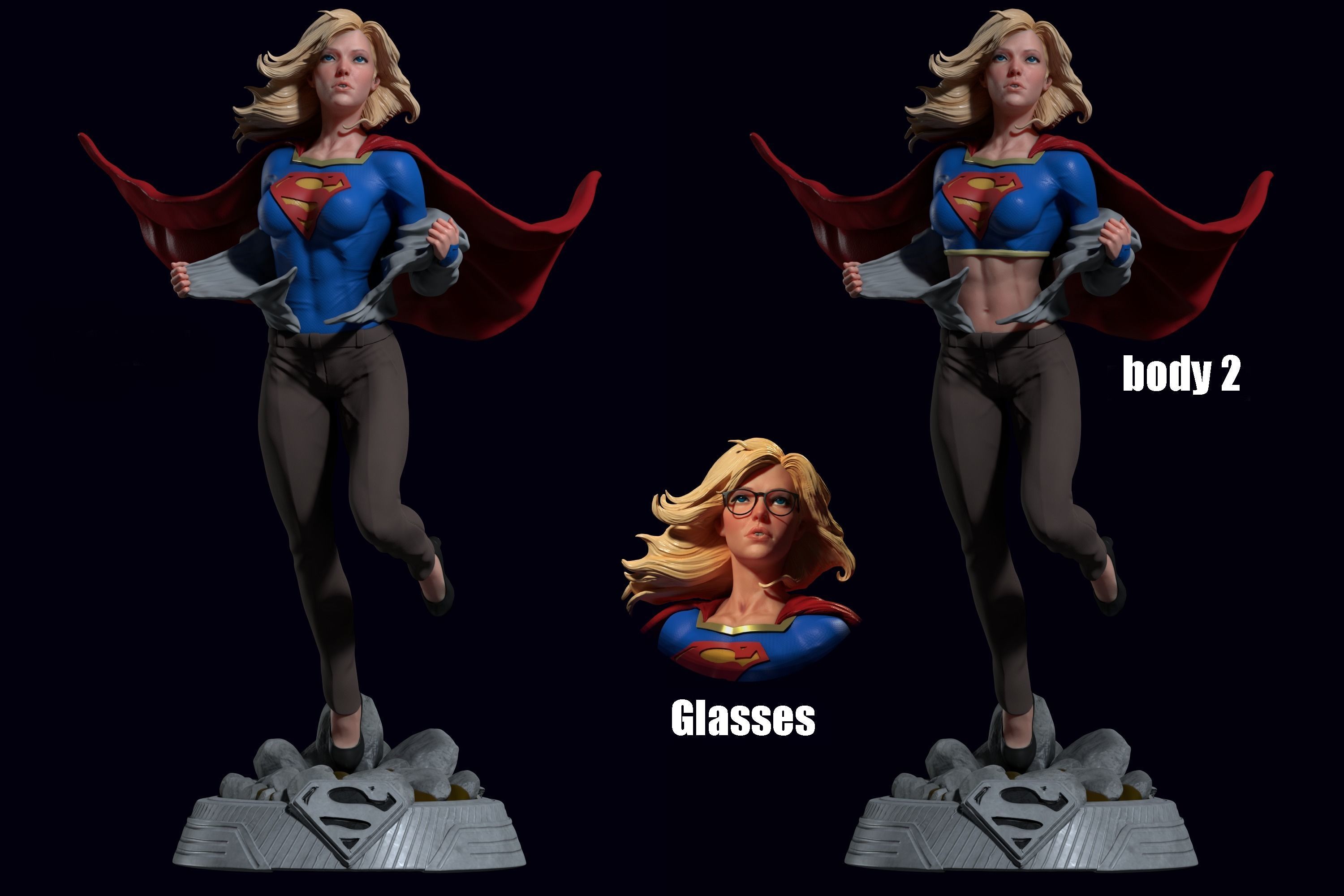 Supergirl 3D PRINT 3D print model_2