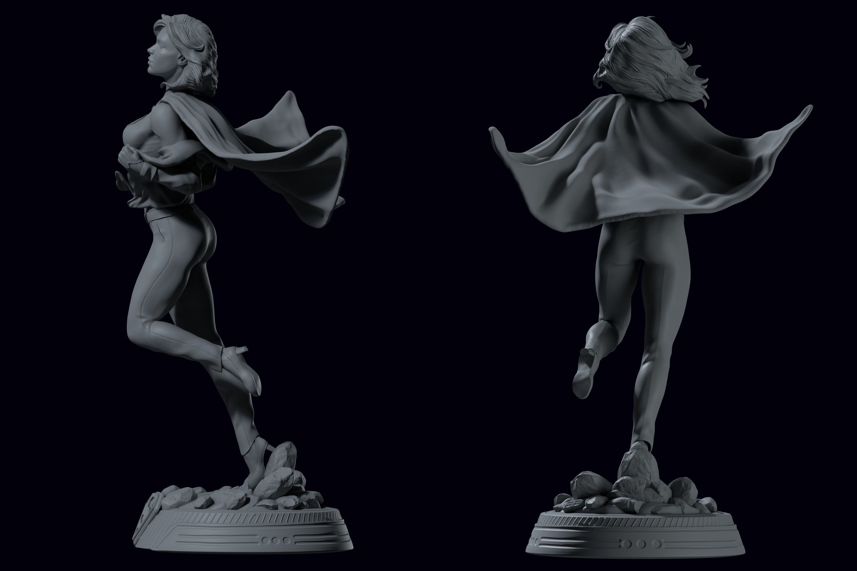 Supergirl 3D PRINT 3D print model_17