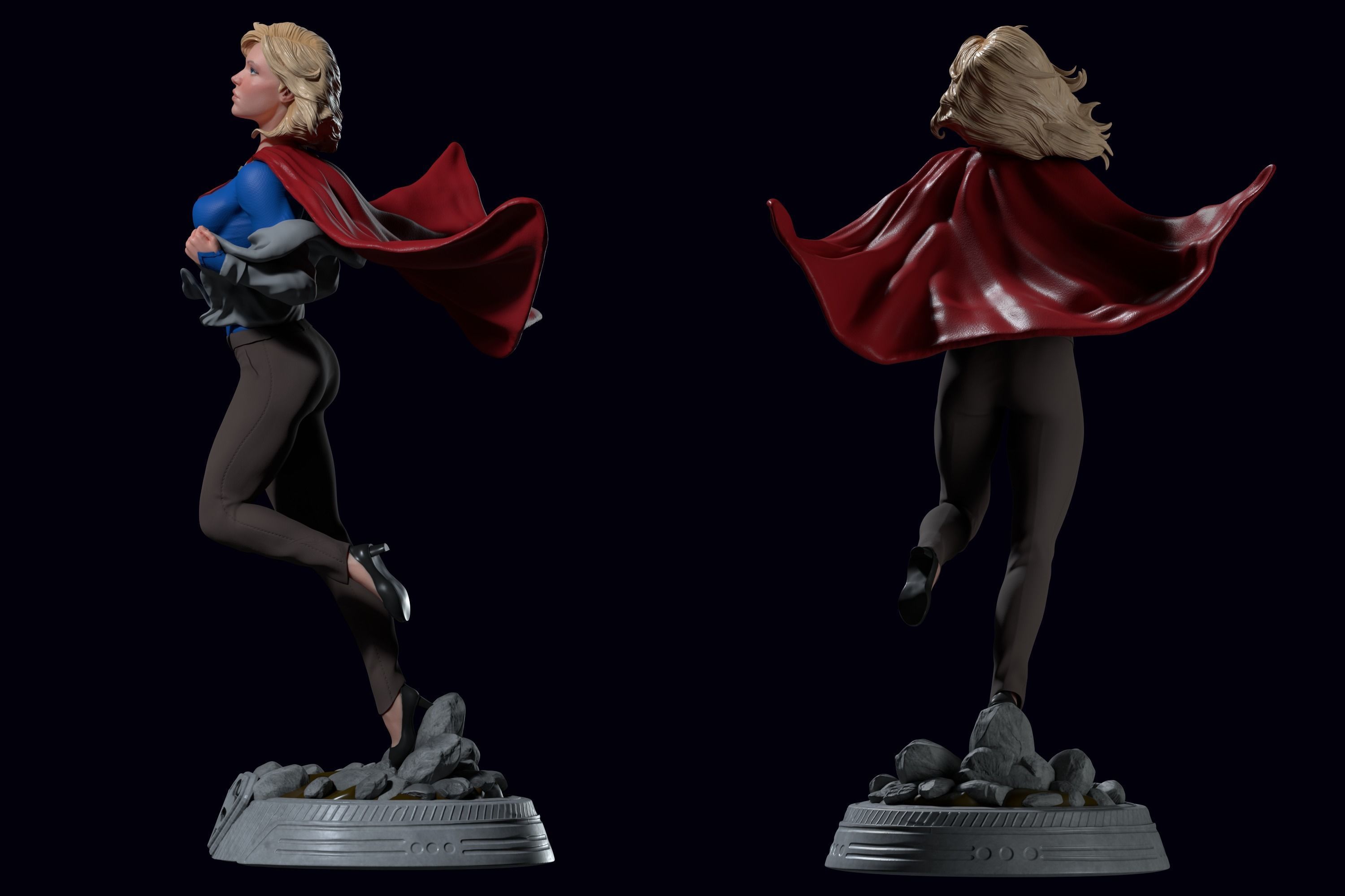 Supergirl 3D PRINT 3D print model_4
