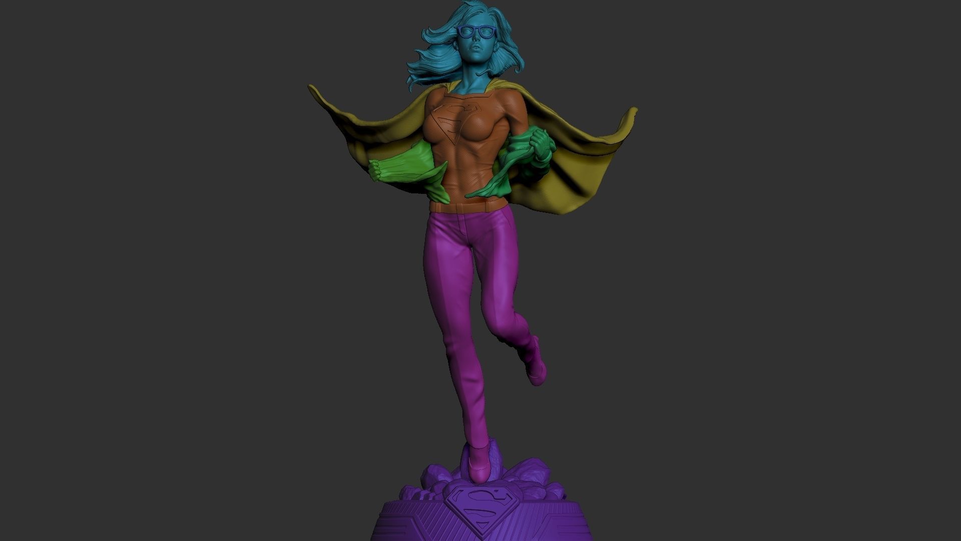 Supergirl 3D PRINT 3D print model_6