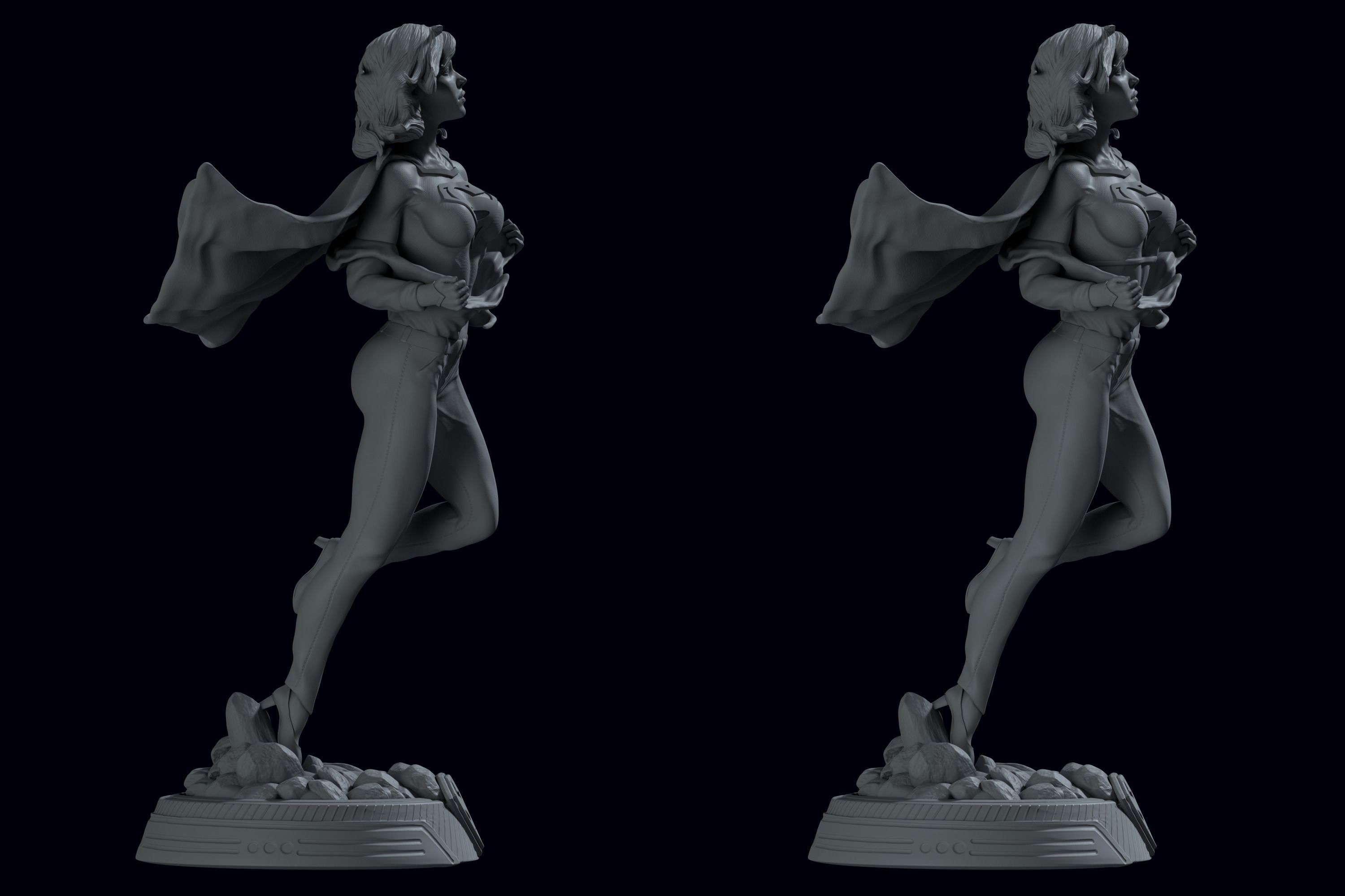 Supergirl 3D PRINT 3D print model_15