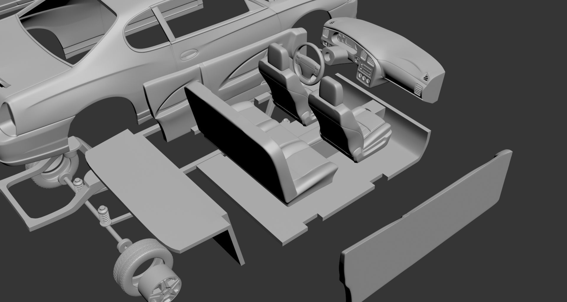 Chevrolet Monte Carlo 2005 3D print model_7
