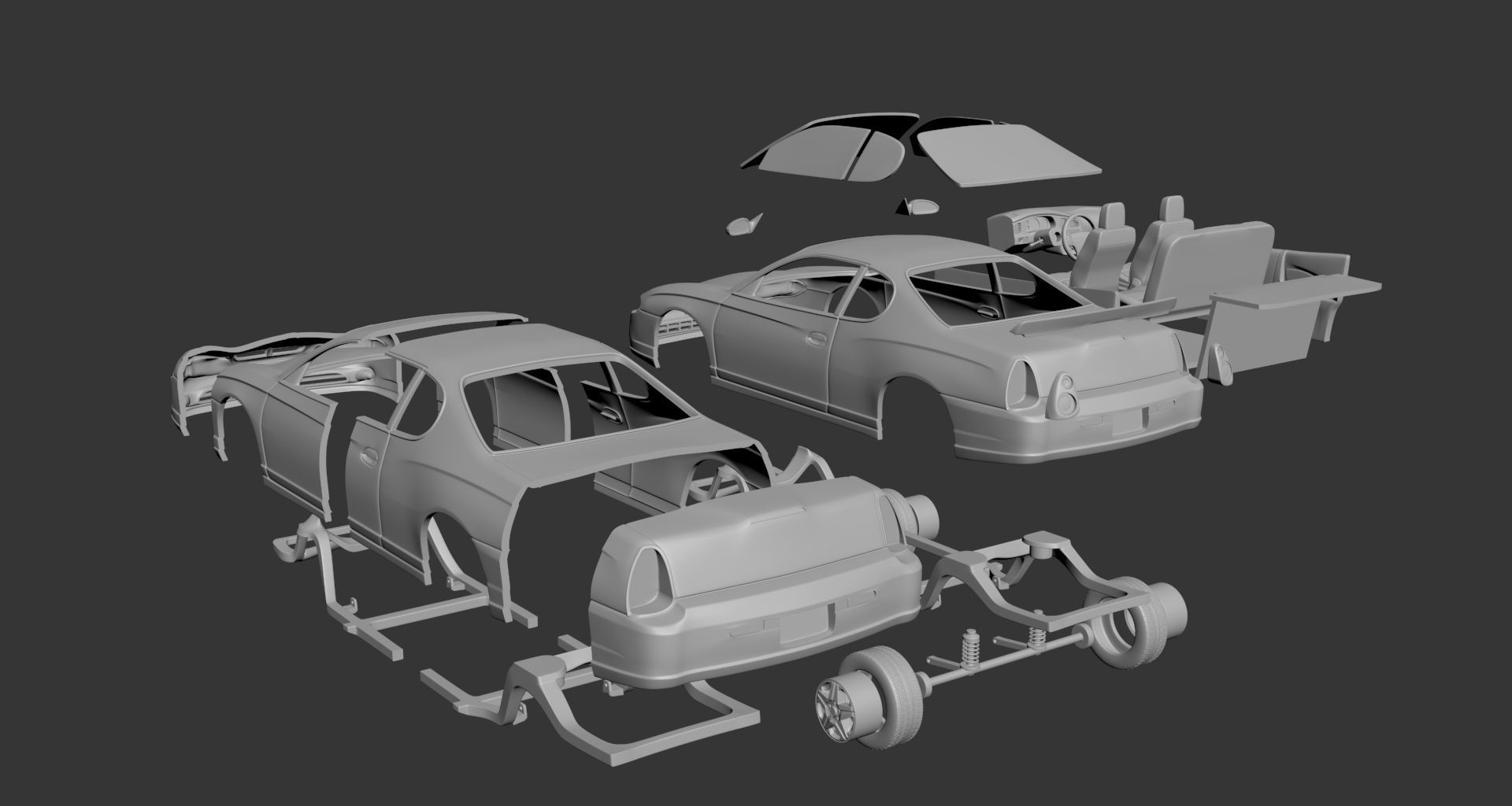 Chevrolet Monte Carlo 2005 3D print model_9