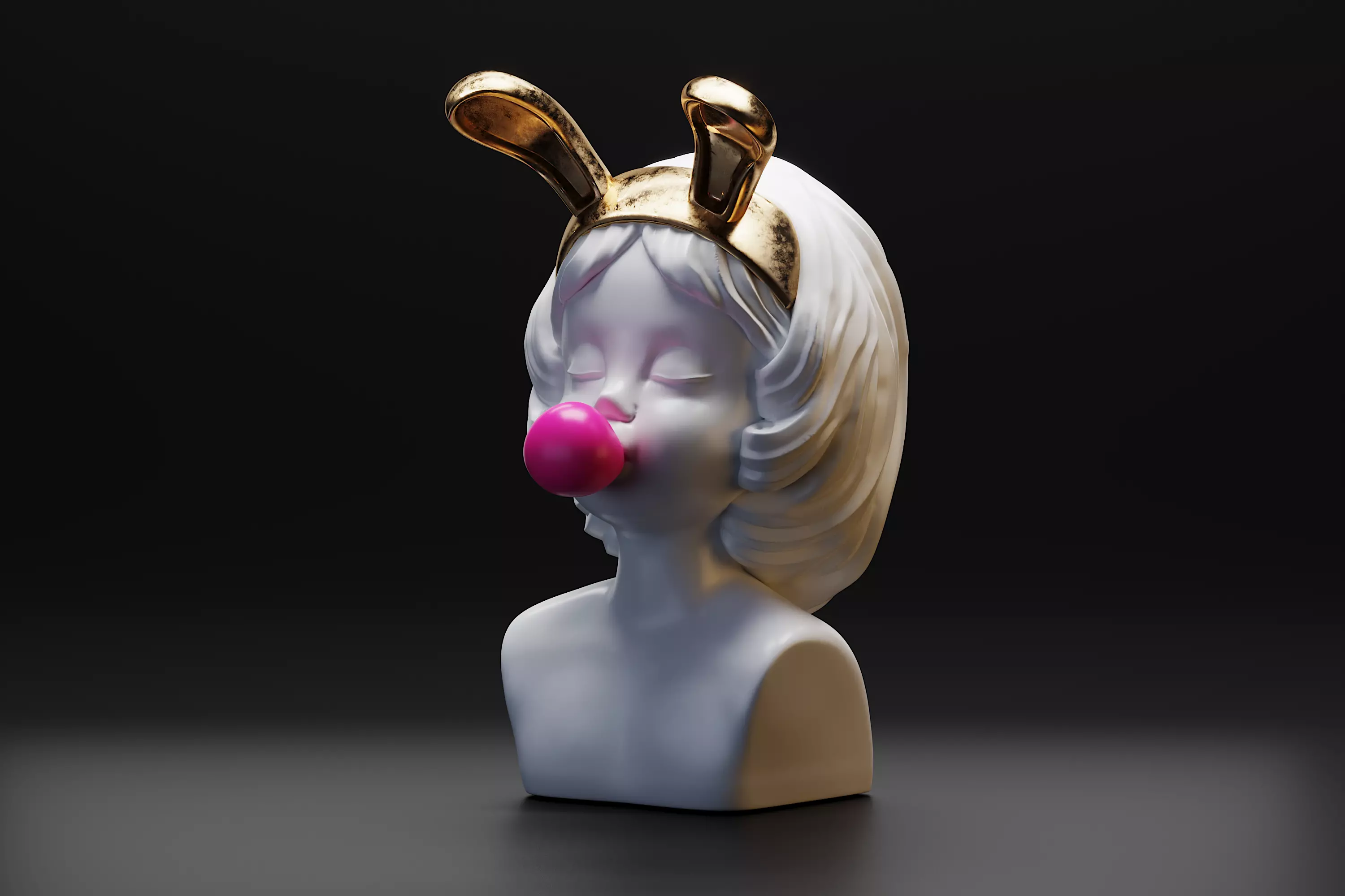 Lovely girl Free 3D print model