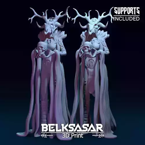 Female Wendigo Normal and Nude