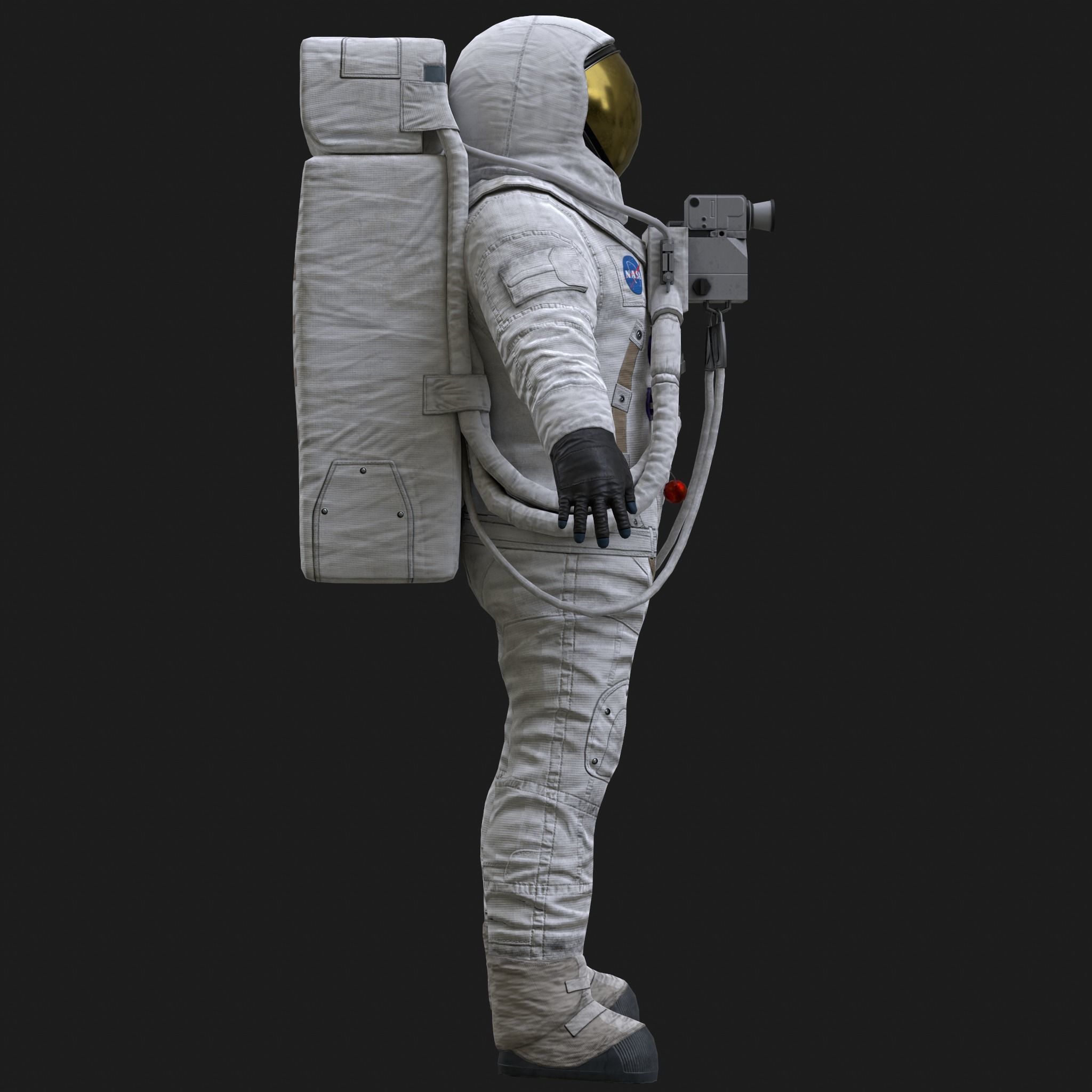 CS03 Space Suit LITE VERSION Low-poly 3D model_5