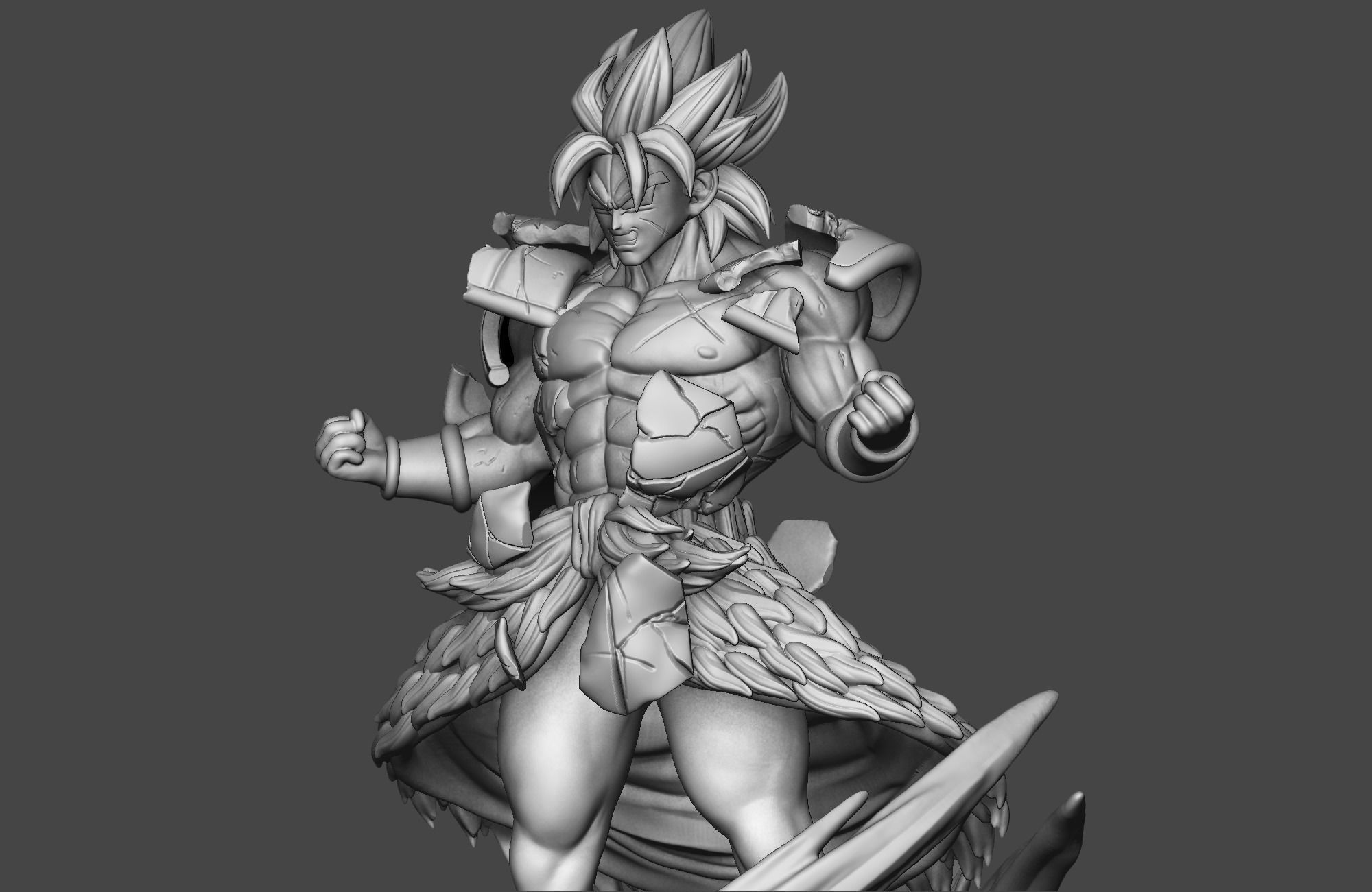 Broly - Dragon Ball Super 3D print model_5