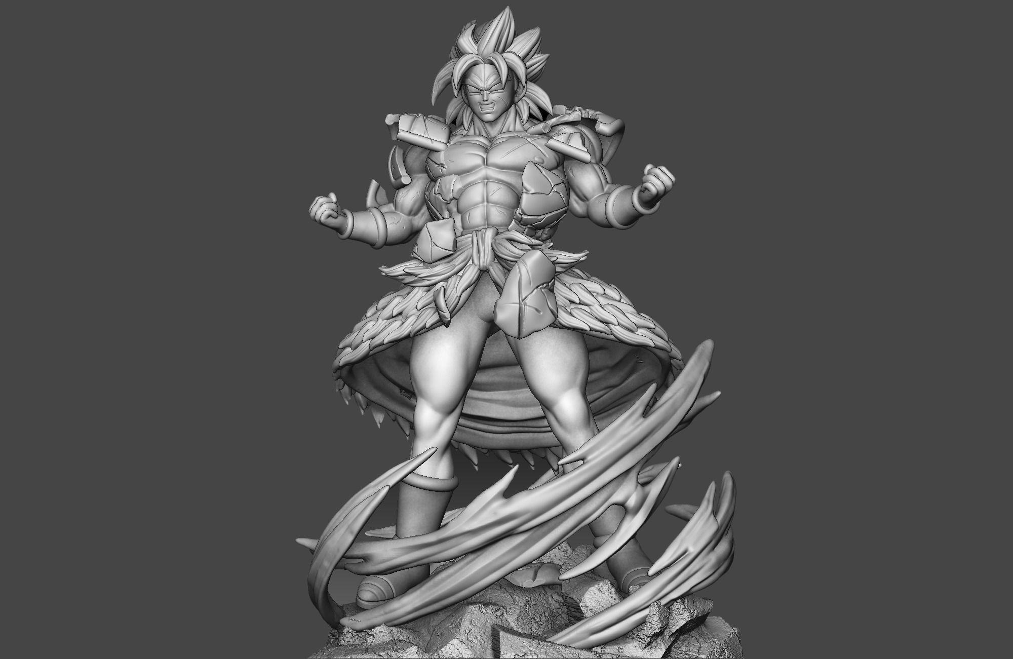 Broly - Dragon Ball Super 3D print model_7