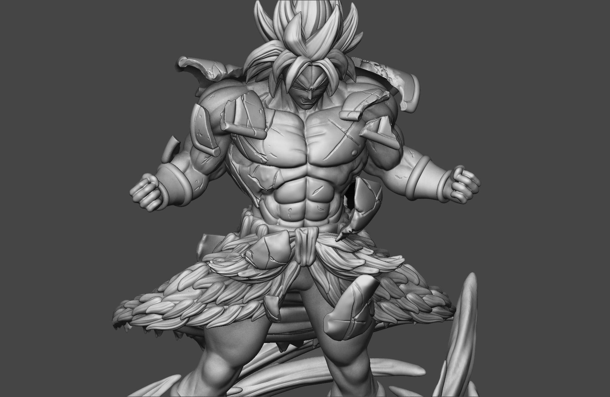 Broly - Dragon Ball Super 3D print model_4