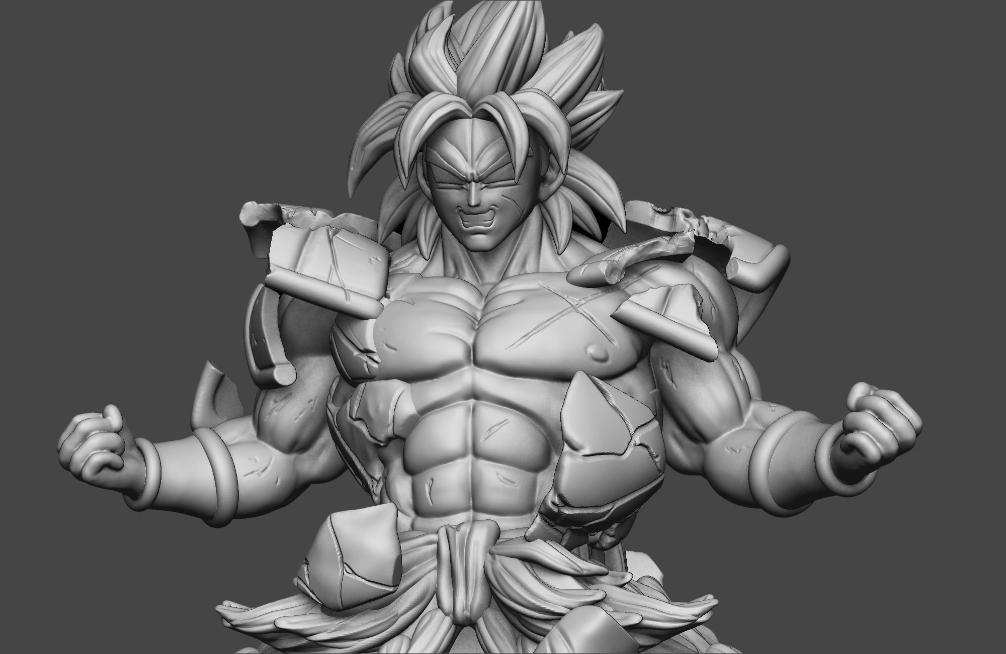 Broly - Dragon Ball Super 3D print model_3