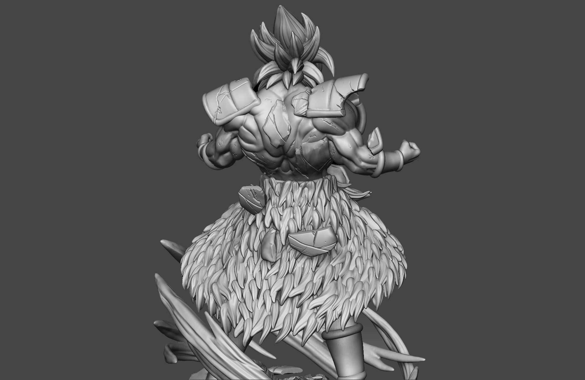 Broly - Dragon Ball Super 3D print model_6