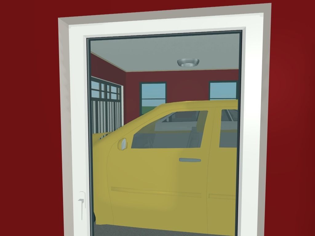 Getaway house with balcony 3D model_23