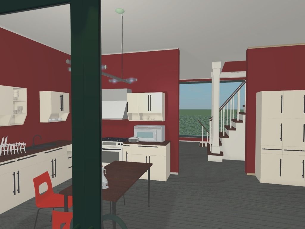 Getaway house with balcony 3D model_22