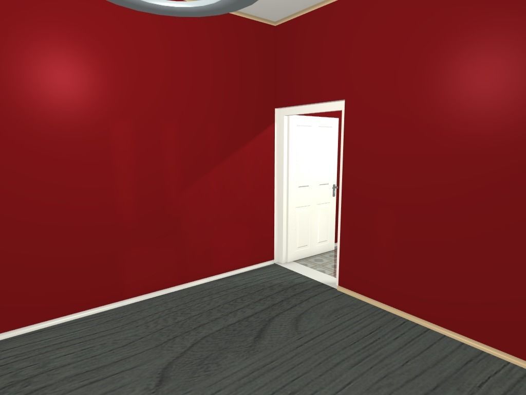 Getaway house with balcony 3D model_5