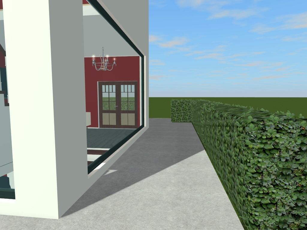 Getaway house with balcony 3D model_47