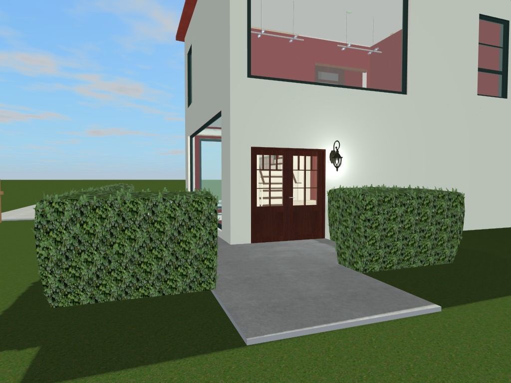 Getaway house with balcony 3D model_48