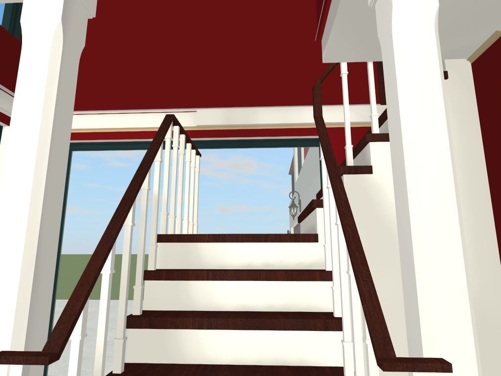 Getaway house with balcony 3D model_26