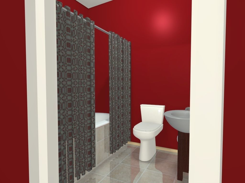 Getaway house with balcony 3D model_33