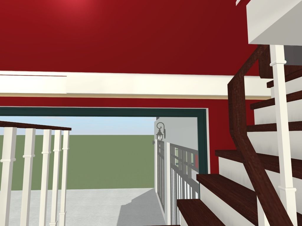 Getaway house with balcony 3D model_27