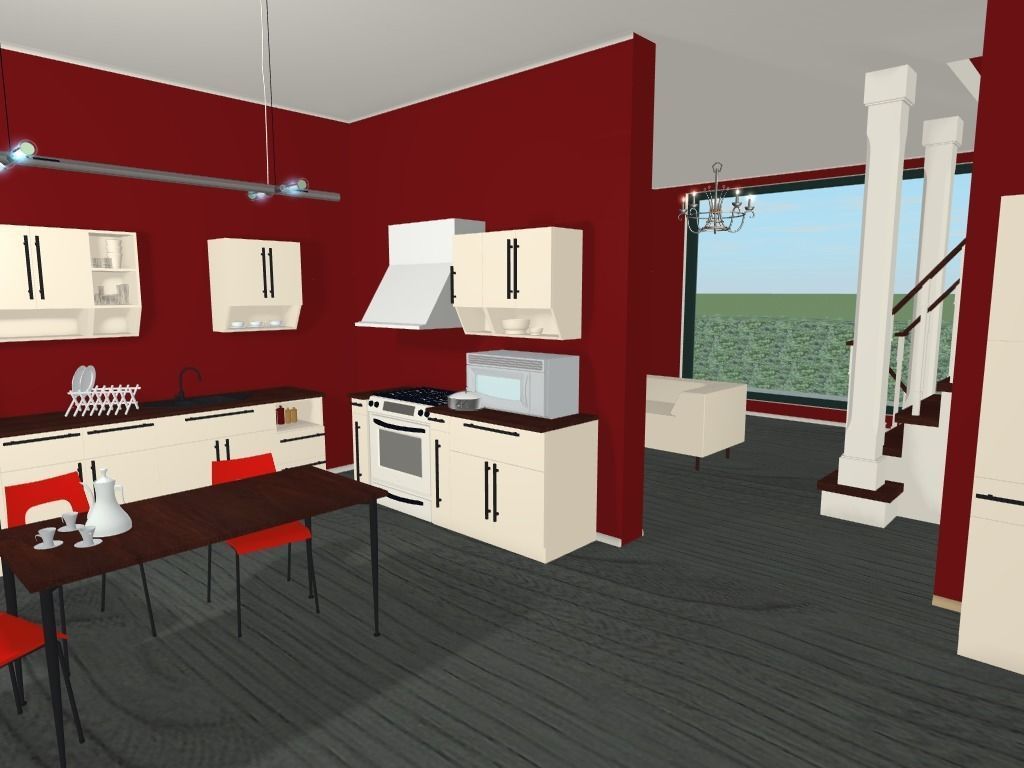 Getaway house with balcony 3D model_17