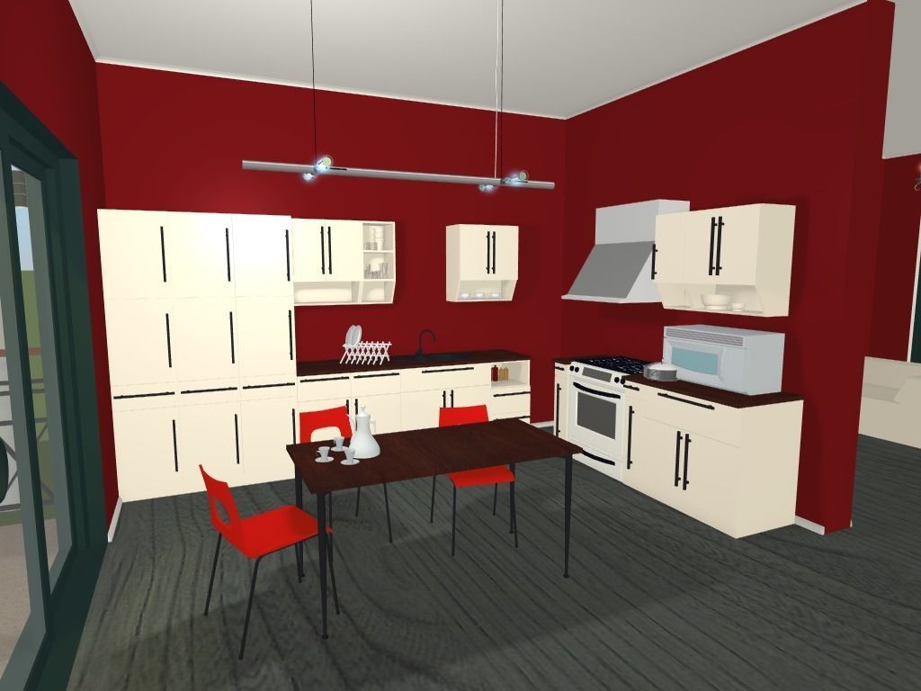 Getaway house with balcony 3D model_18