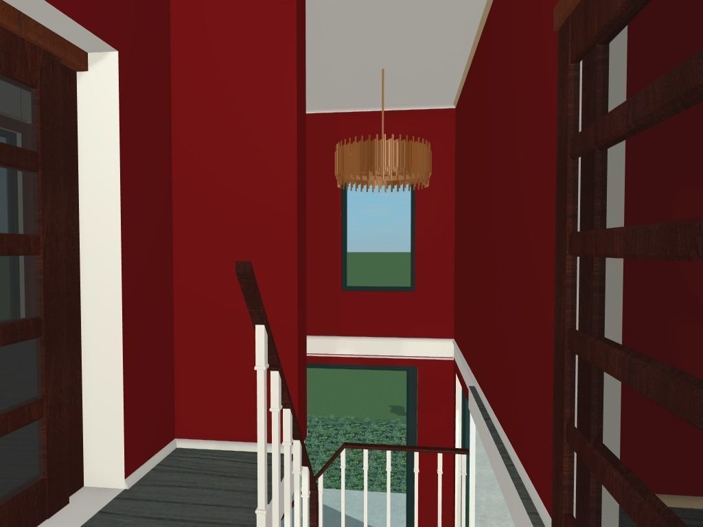 Getaway house with balcony 3D model_43