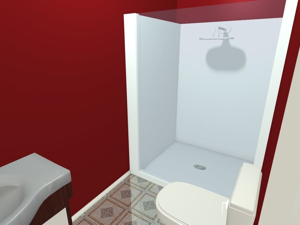 Getaway house with balcony 3D model_8