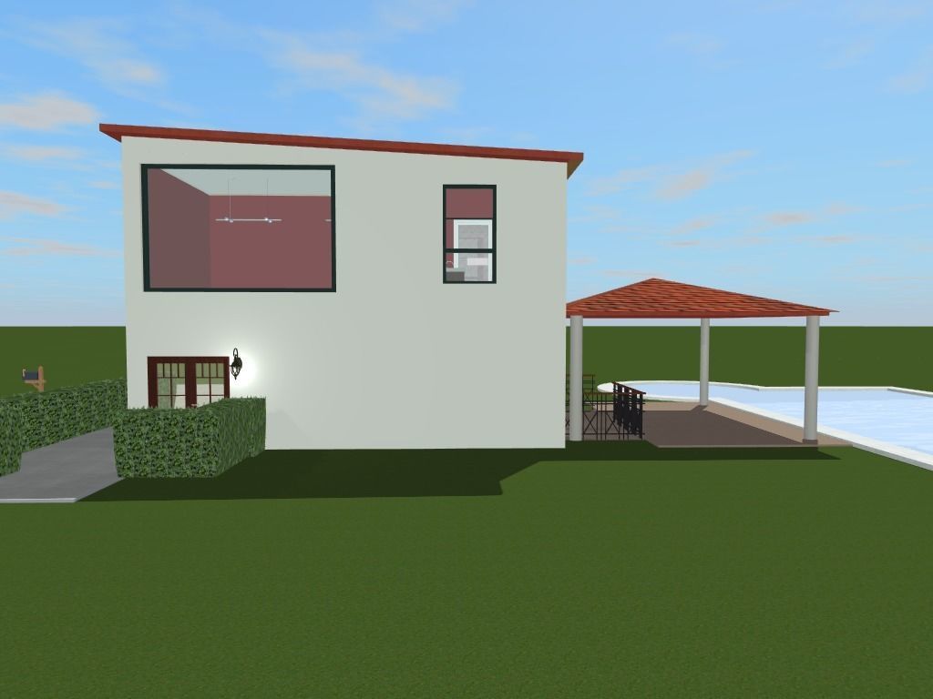 Getaway house with balcony 3D model_13