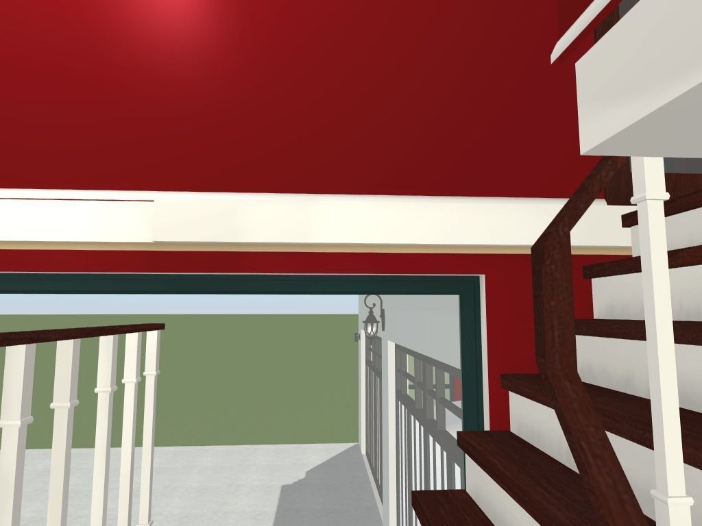 Getaway house with balcony 3D model_28
