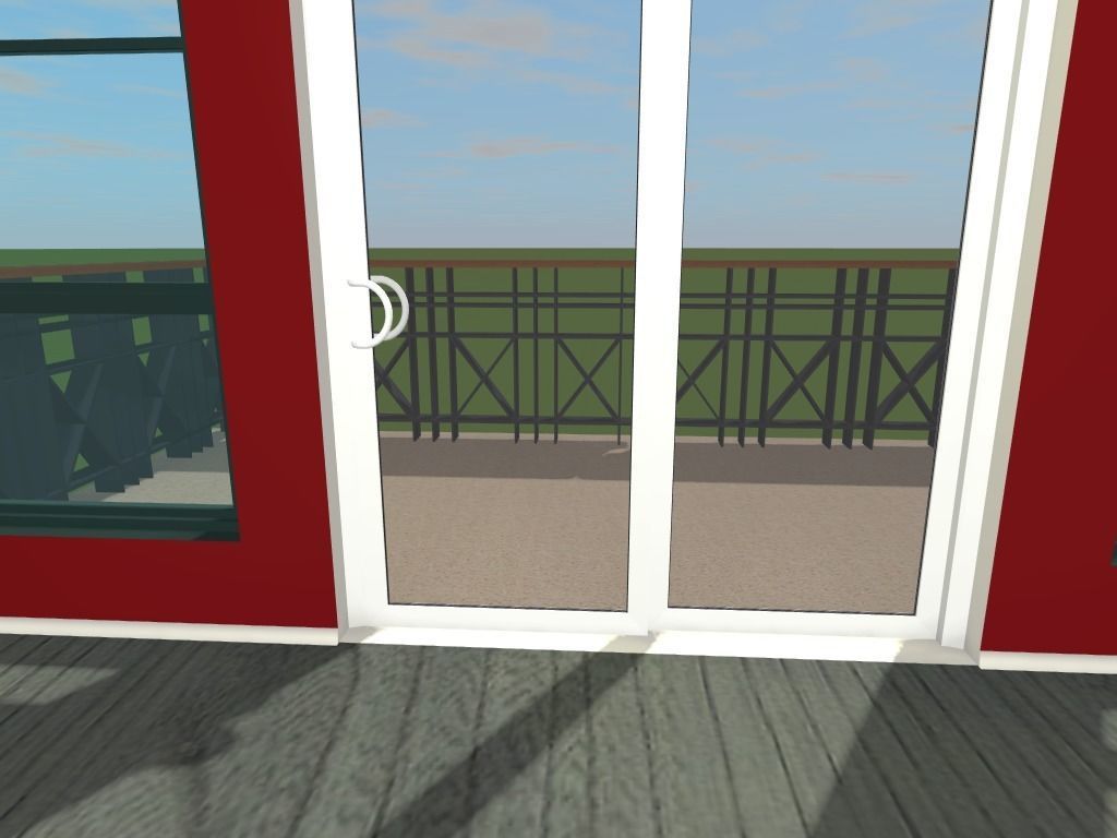 Getaway house with balcony 3D model_32