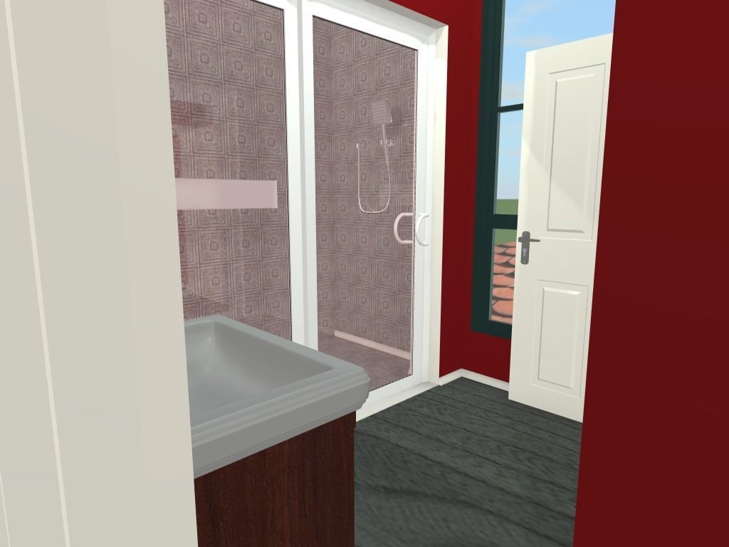 Getaway house with balcony 3D model_39