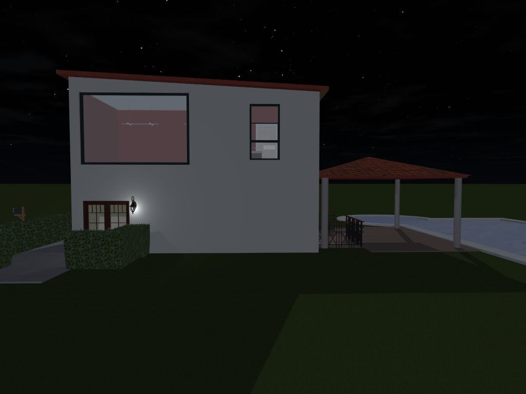 Getaway house with balcony 3D model_24