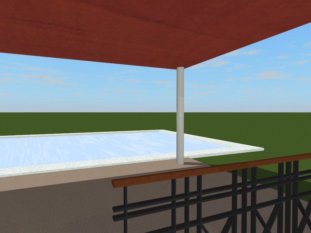 Getaway house with balcony 3D model_21