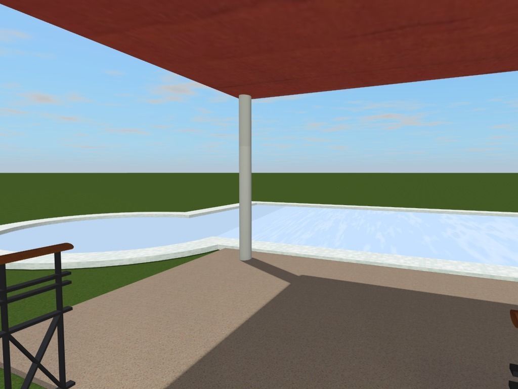 Getaway house with balcony 3D model_20