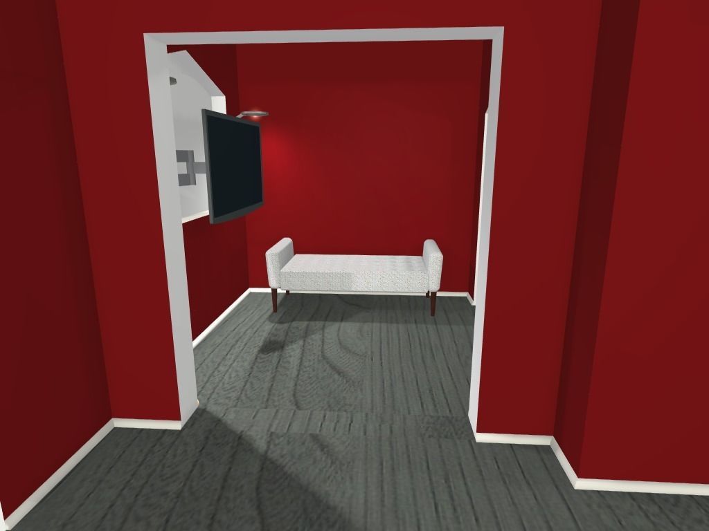 Getaway house with balcony 3D model_10