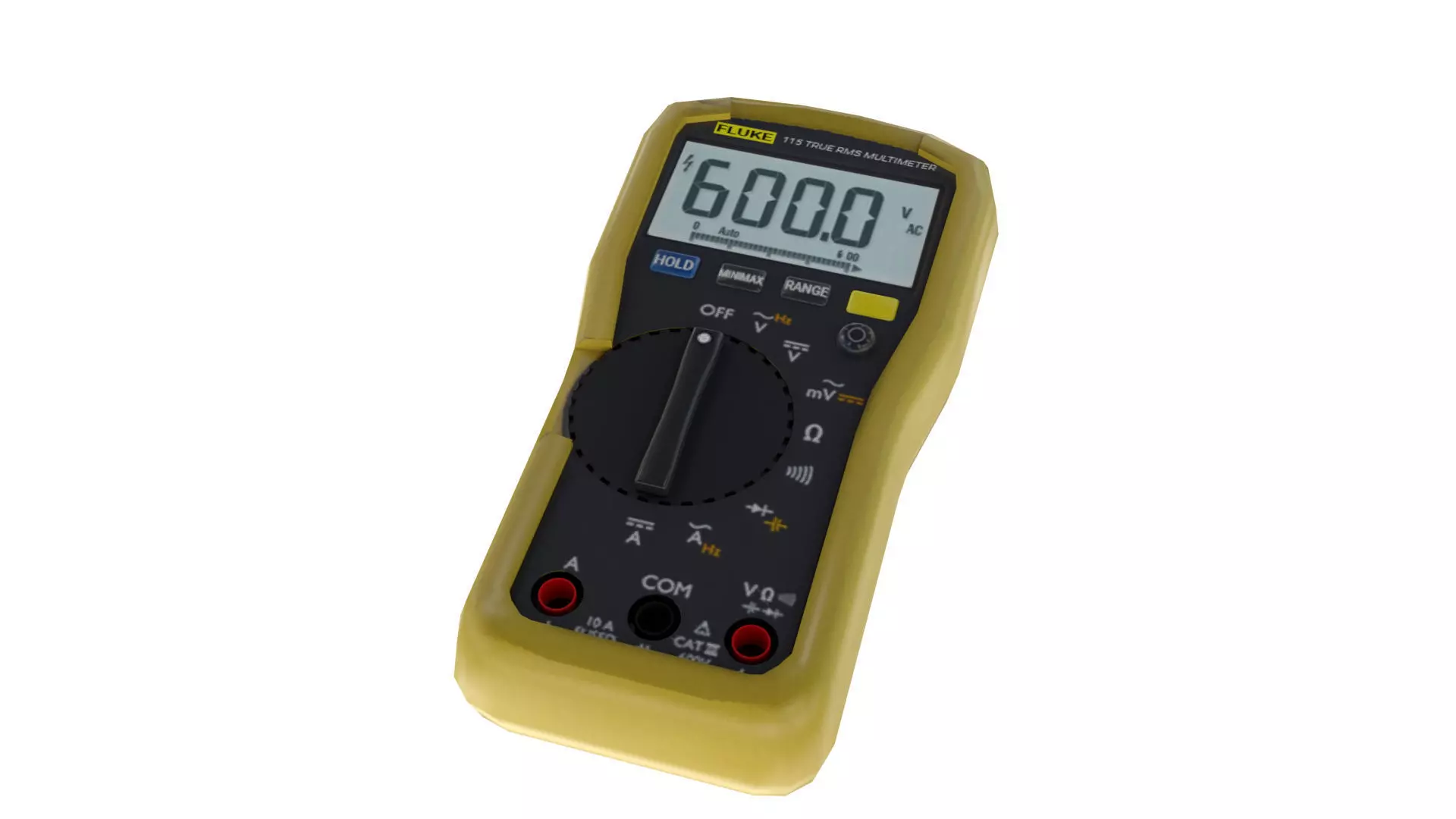FLUKE 115 DIGITAL MULTIMETER LOWPOLY Low-poly 3D model_0