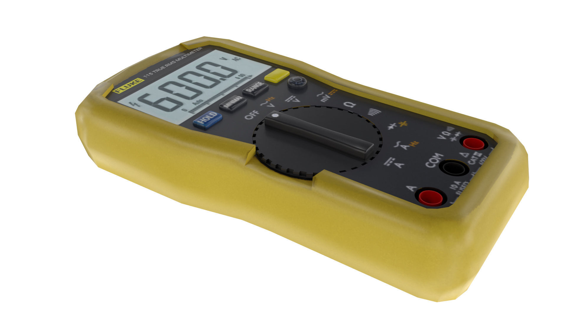 FLUKE 115 DIGITAL MULTIMETER LOWPOLY Low-poly 3D model_1