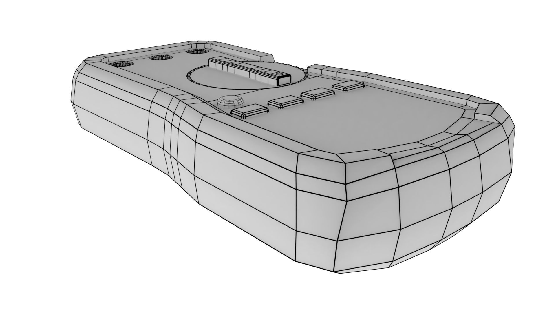 FLUKE 115 DIGITAL MULTIMETER LOWPOLY Low-poly 3D model_4