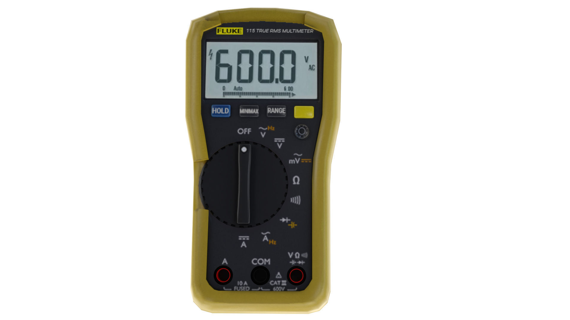 FLUKE 115 DIGITAL MULTIMETER LOWPOLY Low-poly 3D model_2