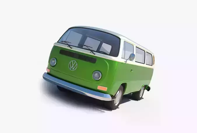  Volkswagen T2 Minibus 3D model