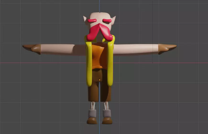 Cartoon character 3D model_0