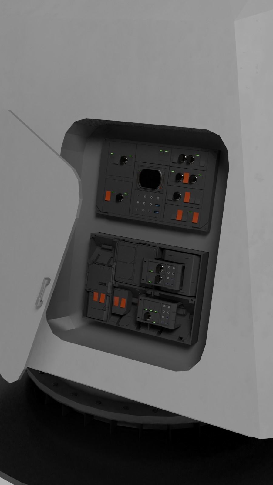 ship gun Low-poly 3D model_11